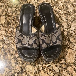 Coach wedge sandals
